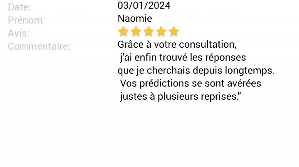 Avis 5 étoiles David-Médium-Magnétiseur-Voyant-Coach de Vie en Normandie.